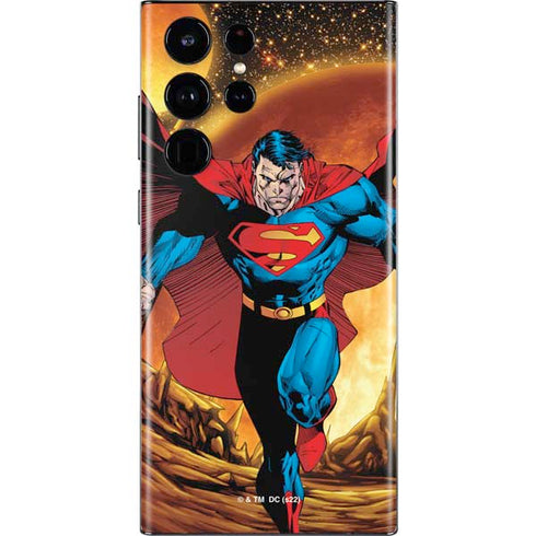 DC Comics Superman Action Pose Art By Jim Lee Galaxy S22 Ultra Skin