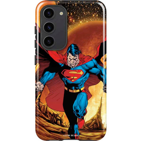 DC Comics Superman Action Pose Art By Jim Lee Galaxy S23 Plus Pro Case