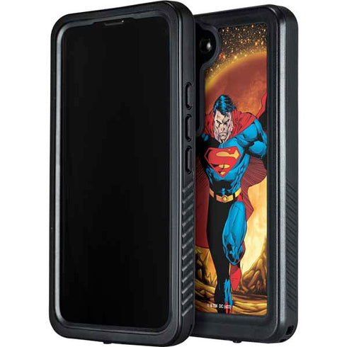 DC Comics Superman Action Pose Art By Jim Lee Galaxy S23 Plus Waterproof Case