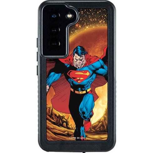 DC Comics Superman Action Pose Art By Jim Lee Galaxy S23 Waterproof Case