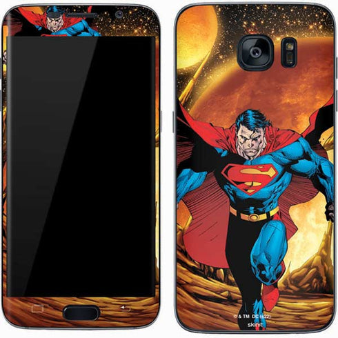 DC Comics Superman Action Pose Art By Jim Lee Galaxy S7 Skin
