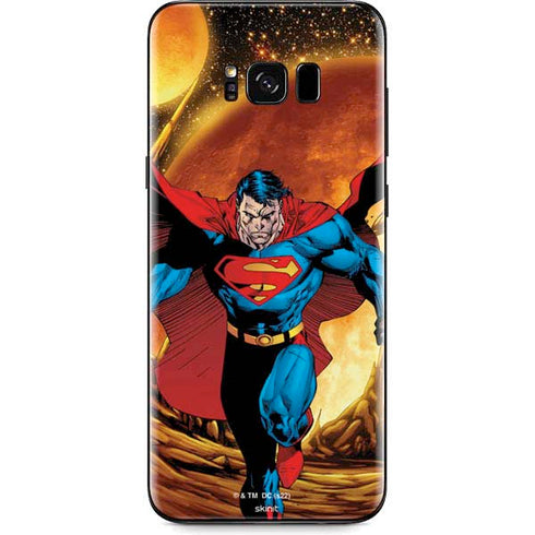 DC Comics Superman Action Pose Art By Jim Lee Galaxy S8 Skin