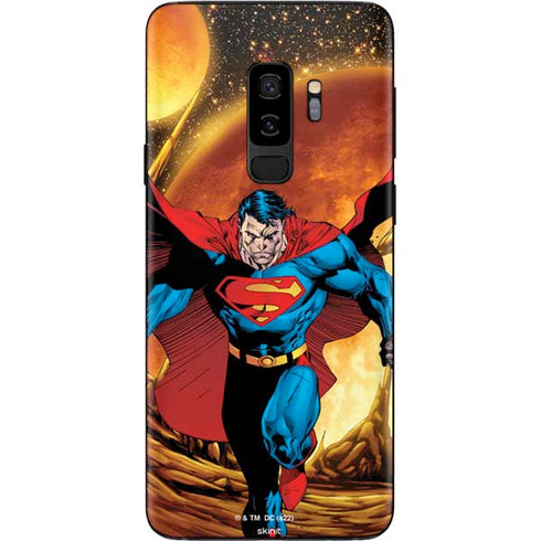 DC Comics Superman Action Pose Art By Jim Lee Galaxy S9 Plus Skin