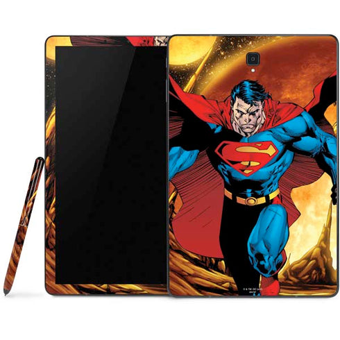 DC Comics Superman Action Pose Art By Jim Lee Samsung Galaxy Tab Skin