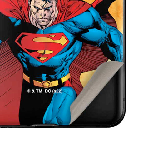 DC Comics Superman Action Pose Art By Jim Lee Galaxy Z Flip Skin