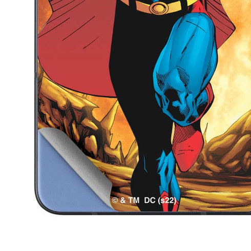 DC Comics Superman Action Pose Art By Jim Lee Galaxy Z Fold5 5G Skin