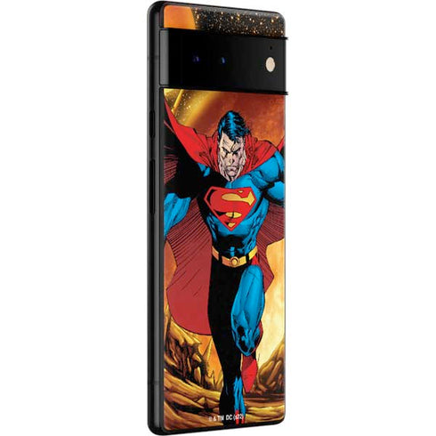 DC Comics Superman Action Pose Art By Jim Lee Google Pixel 6 Pro Skin