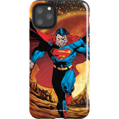 DC Comics Superman Action Pose Art By Jim Lee iPhone 11 Pro Max Impact Case