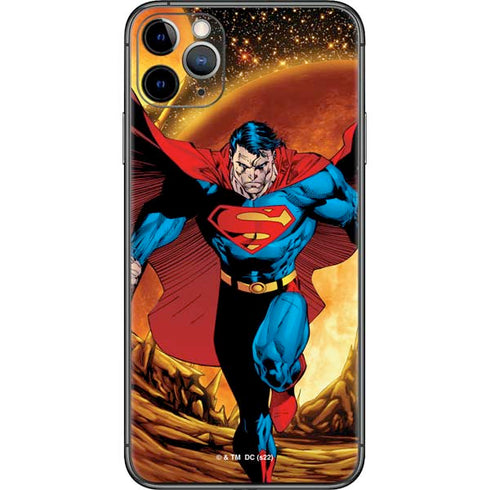 DC Comics Superman Action Pose Art By Jim Lee iPhone 11 Pro Max Skin