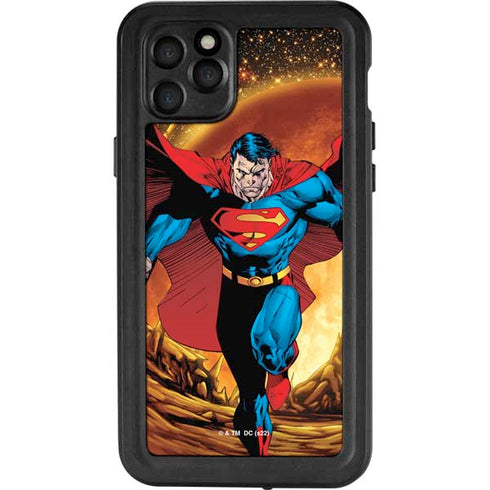 DC Comics Superman Action Pose Art By Jim Lee iPhone 11 Pro Max Waterproof Case