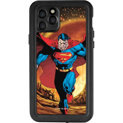 DC Comics Superman Action Pose Art By Jim Lee iPhone 11 Pro Waterproof Case