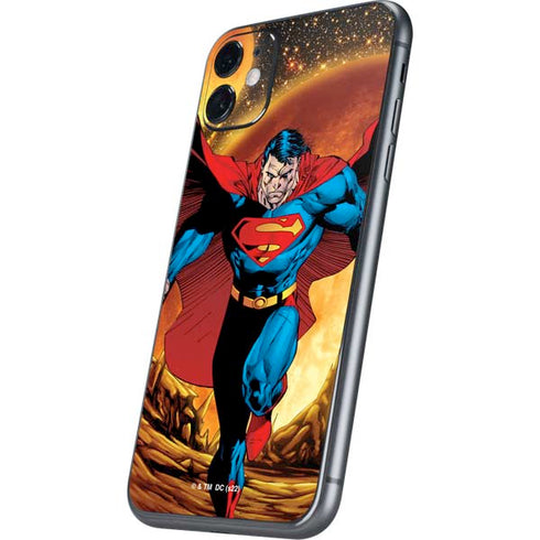 DC Comics Superman Action Pose Art By Jim Lee iPhone 11 Skin