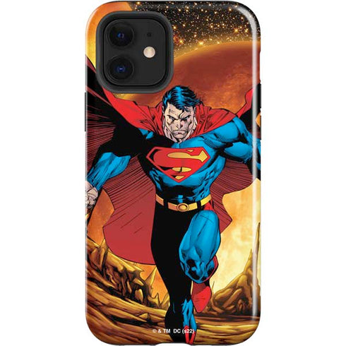 DC Comics Superman Action Pose Art By Jim Lee iPhone 12 Impact Case