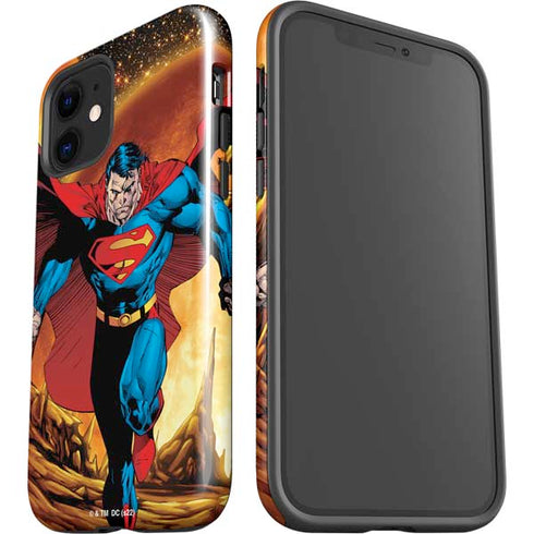 DC Comics Superman Action Pose Art By Jim Lee iPhone 12 Impact Case
