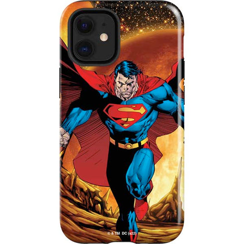 DC Comics Superman Action Pose Art By Jim Lee iPhone 12 Mini Impact Case