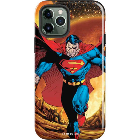 DC Comics Superman Action Pose Art By Jim Lee iPhone 12 Pro Impact Case