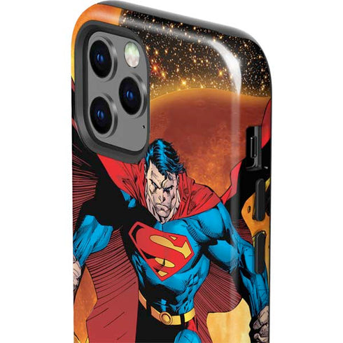 DC Comics Superman Action Pose Art By Jim Lee iPhone 12 Pro Impact Case