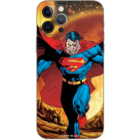 DC Comics Superman Action Pose Art By Jim Lee iPhone 12 Pro Skin