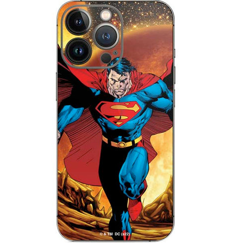 DC Comics Superman Action Pose Art By Jim Lee iPhone 13 Pro Skin