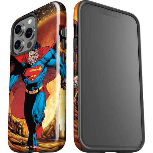DC Comics Superman Action Pose Art By Jim Lee iPhone 15 Pro Impact Case