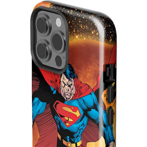 DC Comics Superman Action Pose Art By Jim Lee iPhone 14 Pro Max Impact Case