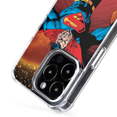 DC Comics Superman Action Pose Art By Jim Lee iPhone 14 Pro Max MagSafe Case