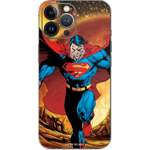 DC Comics Superman Action Pose Art By Jim Lee iPhone 14 Pro Max Skin