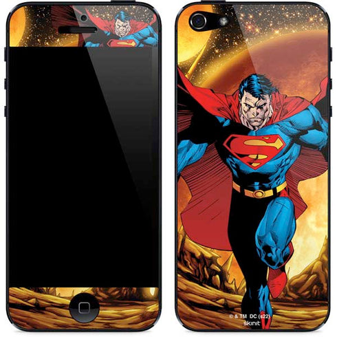 DC Comics Superman Action Pose Art By Jim Lee iPhone 5/5s/5SE Skin