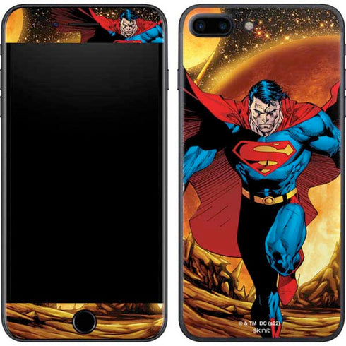 DC Comics Superman Action Pose Art By Jim Lee iPhone 8 Plus Skin
