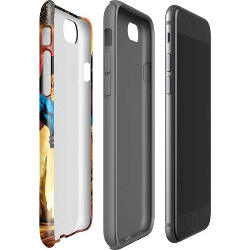 DC Comics Superman Action Pose Art By Jim Lee iPhone SE (2nd & 3rd Gen) Pro Case