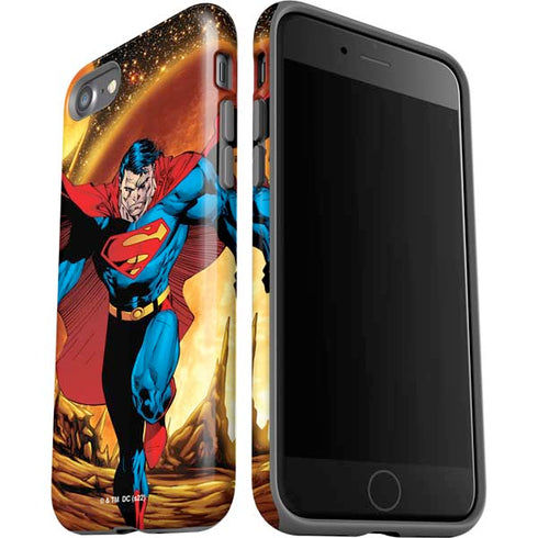 DC Comics Superman Action Pose Art By Jim Lee iPhone SE (2nd & 3rd Gen) Pro Case