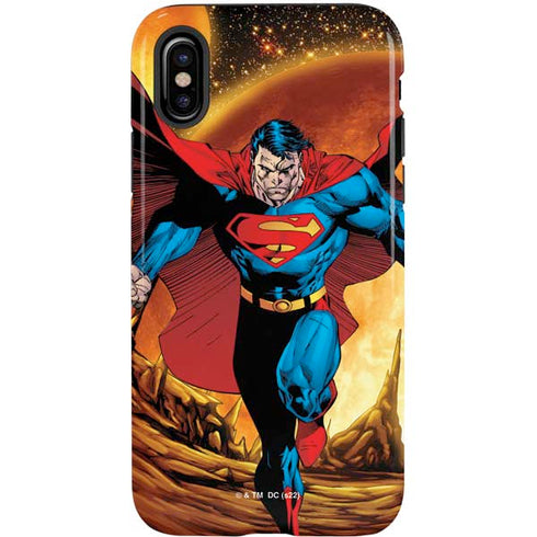 DC Comics Superman Action Pose Art By Jim Lee iPhone X Pro Case