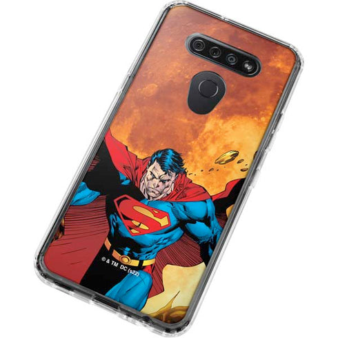 DC Comics Superman Action Pose Art By Jim Lee LG K51/Q51 Clear Case