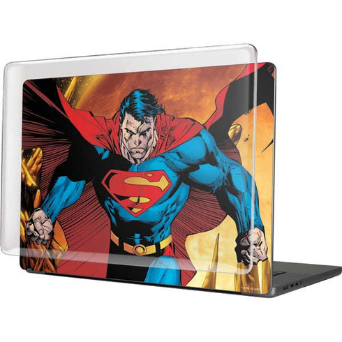 DC Comics Superman Action Pose Art By Jim Lee MacBook Pro 16in (2021-25) Case plus Skin