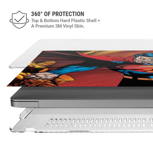 DC Comics Superman Action Pose Art By Jim Lee MacBook Pro 16in (2021-25) Case plus Skin
