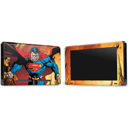 DC Comics Superman Action Pose Art By Jim Lee Nintendo Switch Bundle Skin