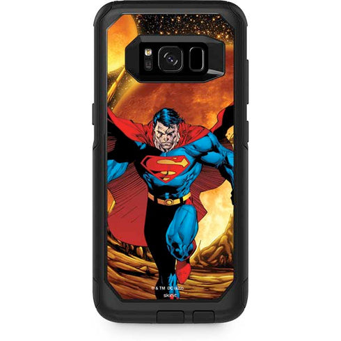 DC Comics Superman Action Pose Art By Jim Lee Otterbox Commuter Galaxy Skin