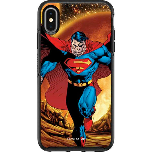 DC Comics Superman Action Pose Art By Jim Lee Otterbox Symmetry iPhone Skin