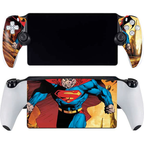 DC Comics Superman Action Pose Art By Jim Lee PlayStation Portal Remote Player Skin