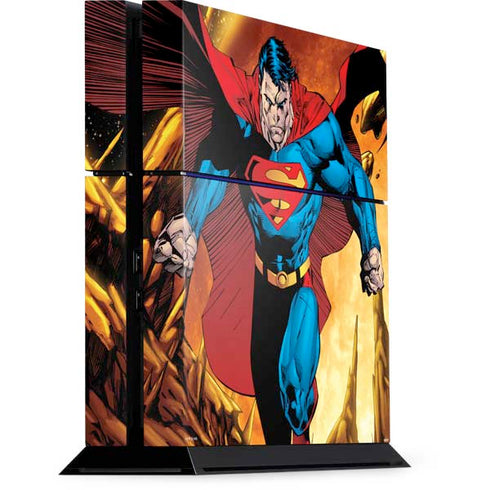 DC Comics Superman Action Pose Art By Jim Lee PS4 Console Skin
