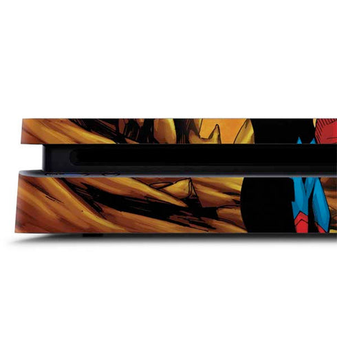 DC Comics Superman Action Pose Art By Jim Lee PS4 Slim Skin