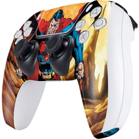 DC Comics Superman Action Pose Art By Jim Lee PS5 Controller Skin