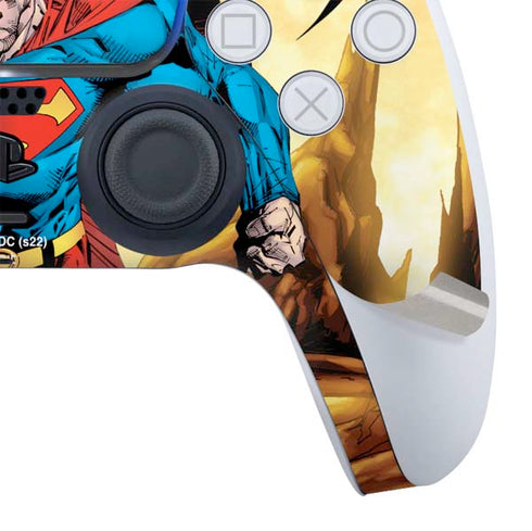 DC Comics Superman Action Pose Art By Jim Lee PS5 Controller Skin