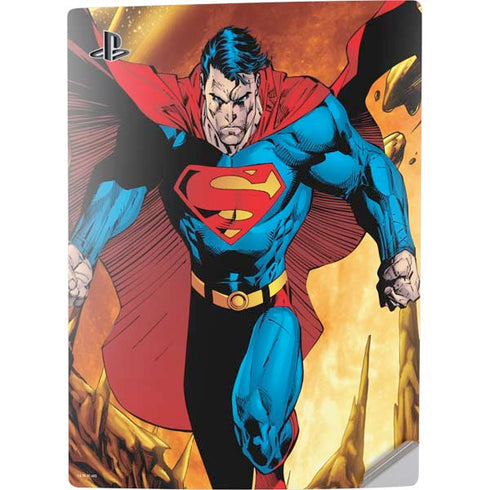 DC Comics Superman Action Pose Art By Jim Lee PS5 Digital Edition Console Skin