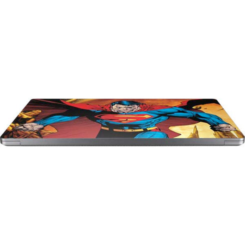 DC Comics Superman Action Pose Art By Jim Lee Universal Laptop 18in (14.6 x 10.6in) Skin