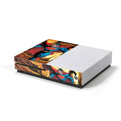 DC Comics Superman Action Pose Art By Jim Lee Xbox One S Console Skin