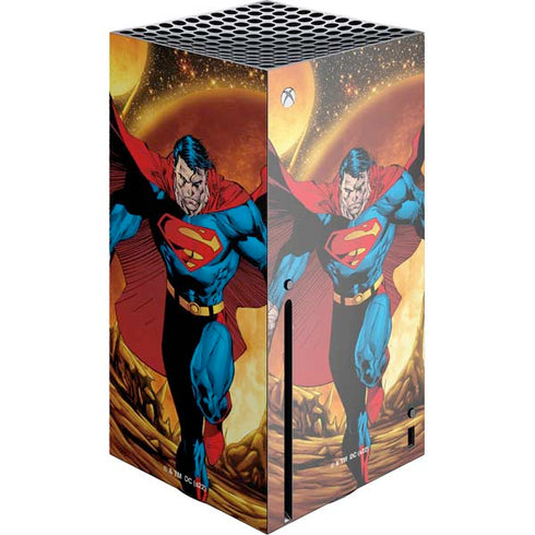 DC Comics Superman Action Pose Art By Jim Lee Xbox Series X Console Skin