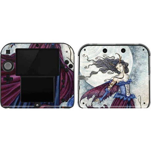 Amy Brown The Moon is Calling Fairy and Dragon Nintendo 2DS Skin