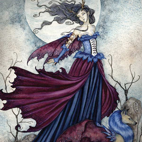 The Moon is Calling Fairy and Dragon by Amy Brown Dell Alienware Skin