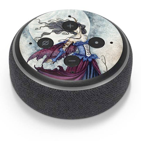 Amy Brown The Moon is Calling Fairy and Dragon Amazon Echo Dot Skin